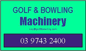 Golf & Bowling Machinery